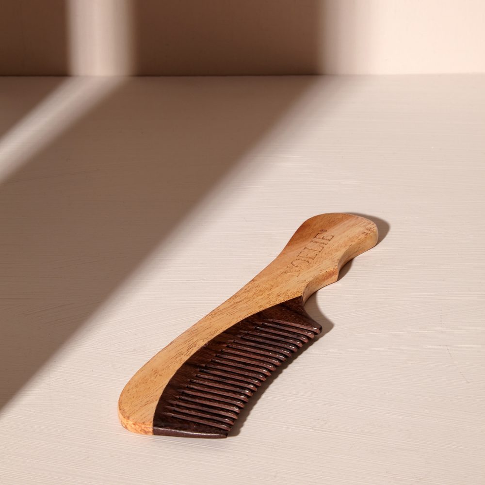 2 Stück Haarkämme Aus Niemholz – Breite Zinken, Handgefertigt, Für Gesunde Kopfhaut & Weniger Schuppen